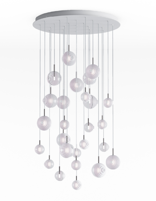 D&B Star chandelier 26 pcs