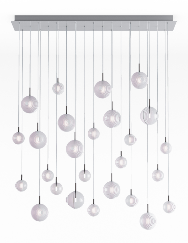 D&B Star chandelier 26 pcs