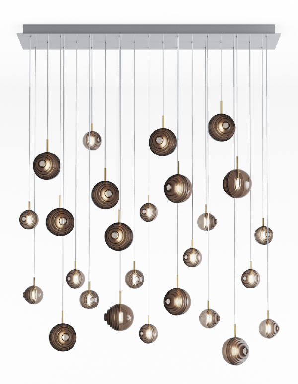 D&B Star chandelier 26 pcs