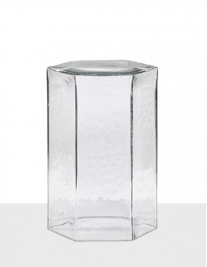 Hex large table clear