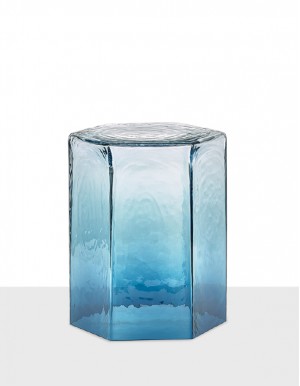 Hex medium table ocean blue