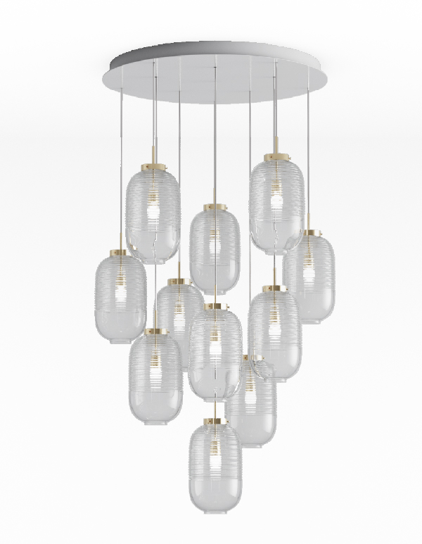 Lantern chandelier 11 pcs