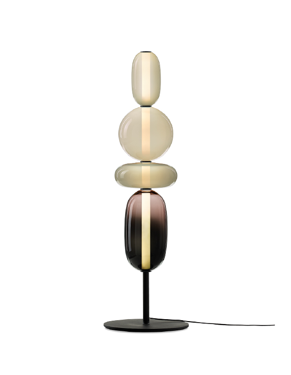 Pebbles floor lamp long