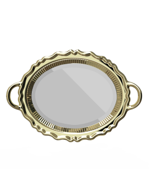 PLATEAU MIROIR METAL FINISH