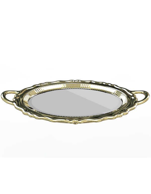 PLATEAU MIROIR METAL FINISH