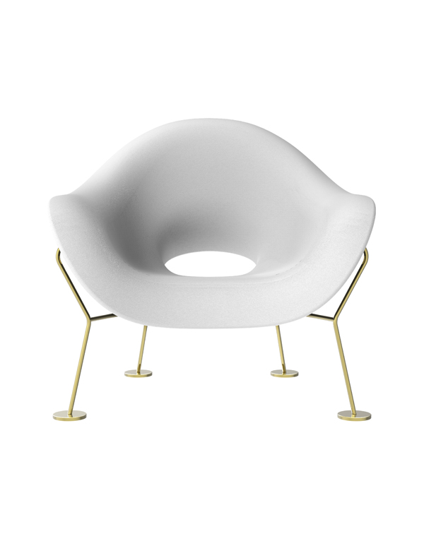 PUPA ARMCHAIR BRASS BASE INDOOR