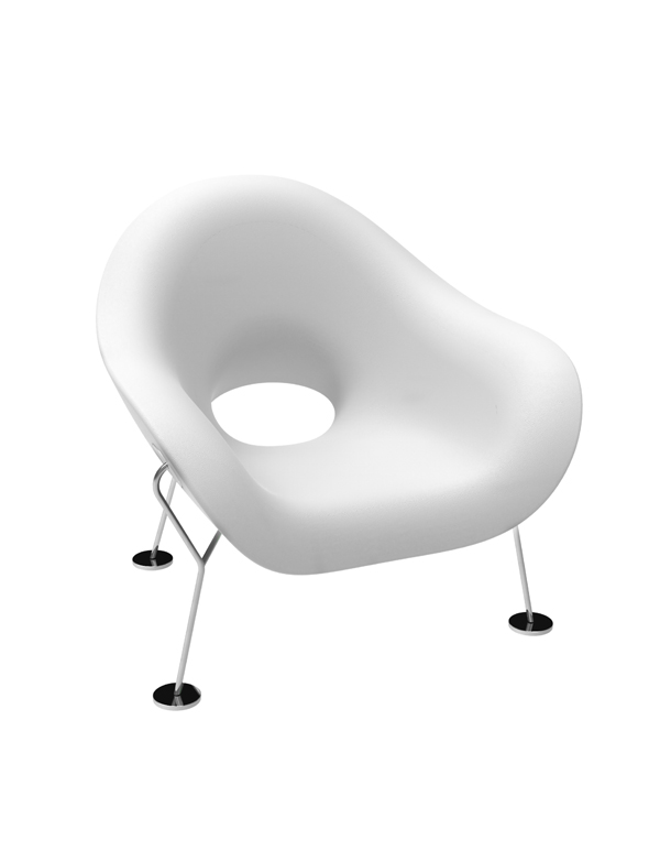 PUPA ARMCHAIR CHROME BASE INDOOR